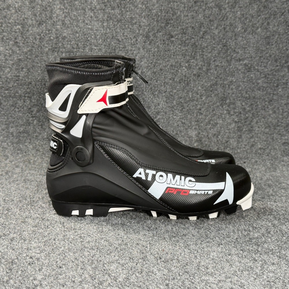 Atomic Pro Skate Cross Country Ski Boots Men's 8.5‎ Black White Red Performance